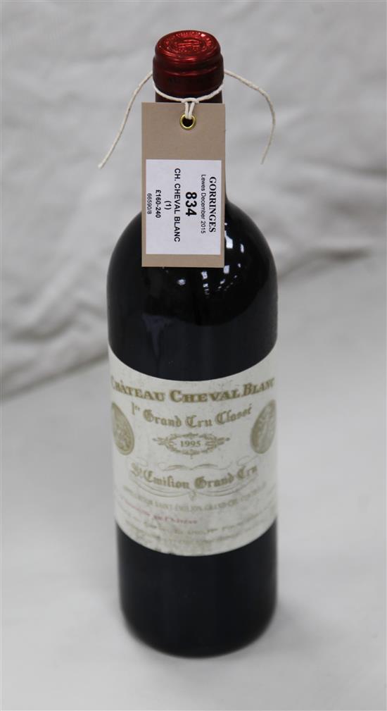 One bottle of Chateau Cheval Blanc 1995,